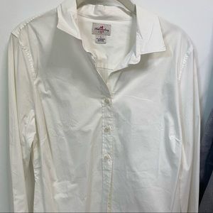 J. Crew classic white button down shirt
